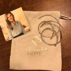 Kendra Scott silver Myles hoop Earrings